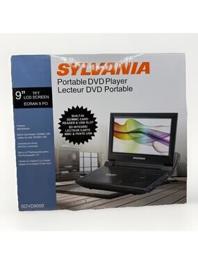Sylvania Portable 9” DVD Player with Power Cable SDVD9000